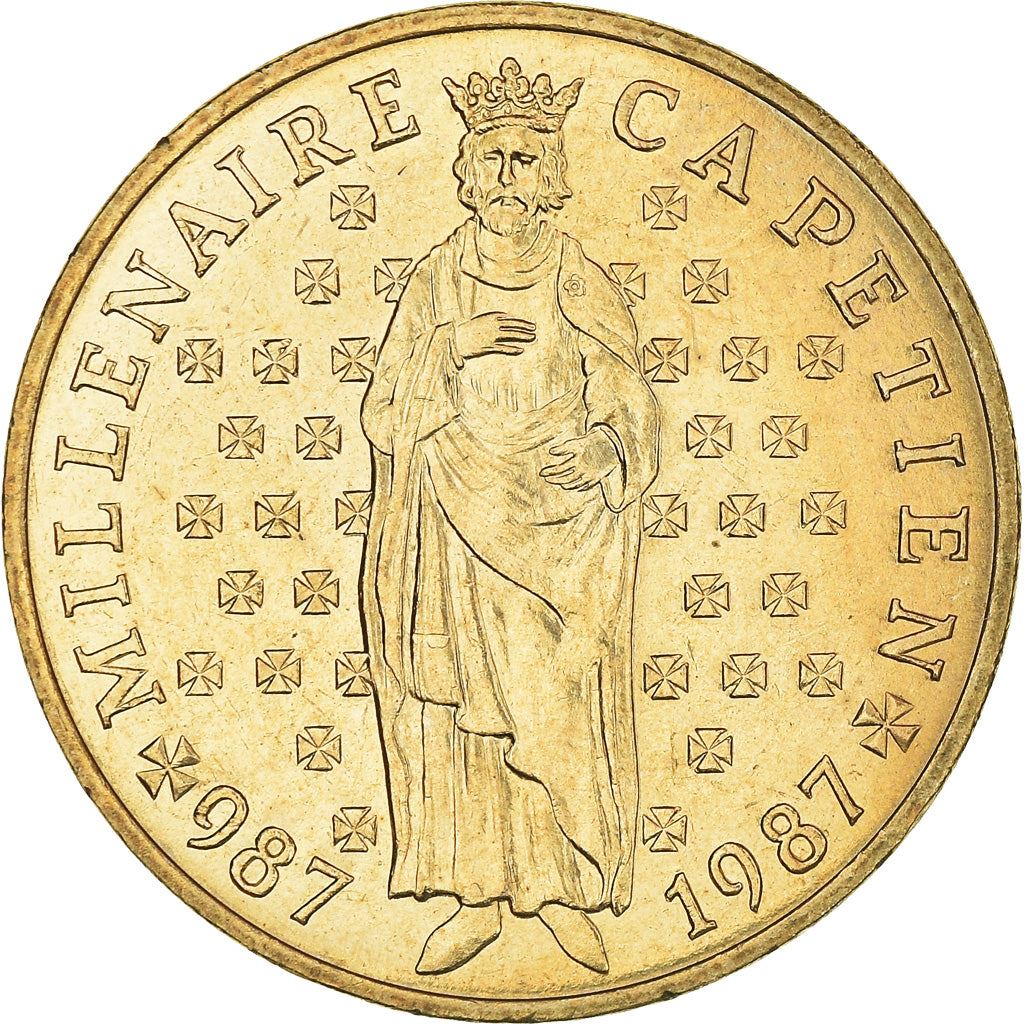 French Coin 10 Francs | Hugh Capet | KM961d | France | 1987