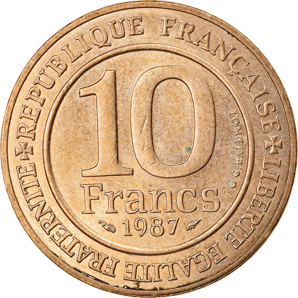 French Coin 10 Francs | Hugh Capet | KM961d | France | 1987