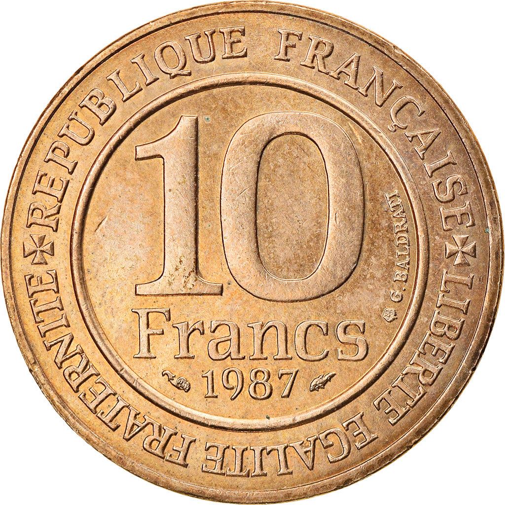 French Coin 10 Francs | Hugh Capet | KM961d | France | 1987