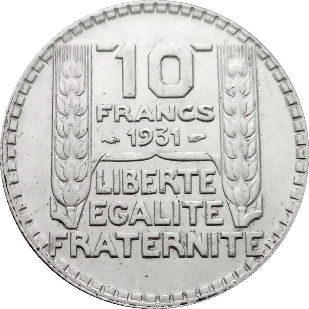 French Coin 10 Francs | KM878 | France | Silver | 1929 - 1939