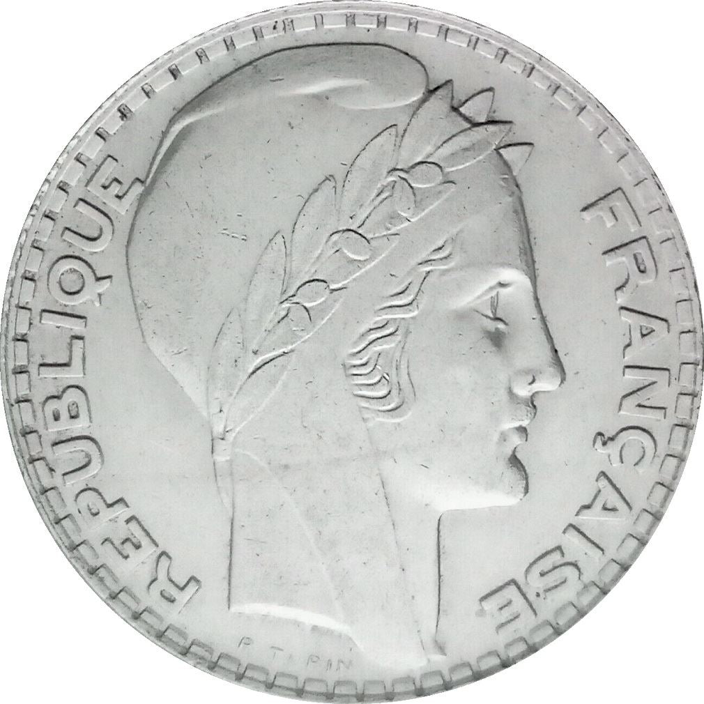 French Coin 10 Francs | KM878 | France | Silver | 1929 - 1939