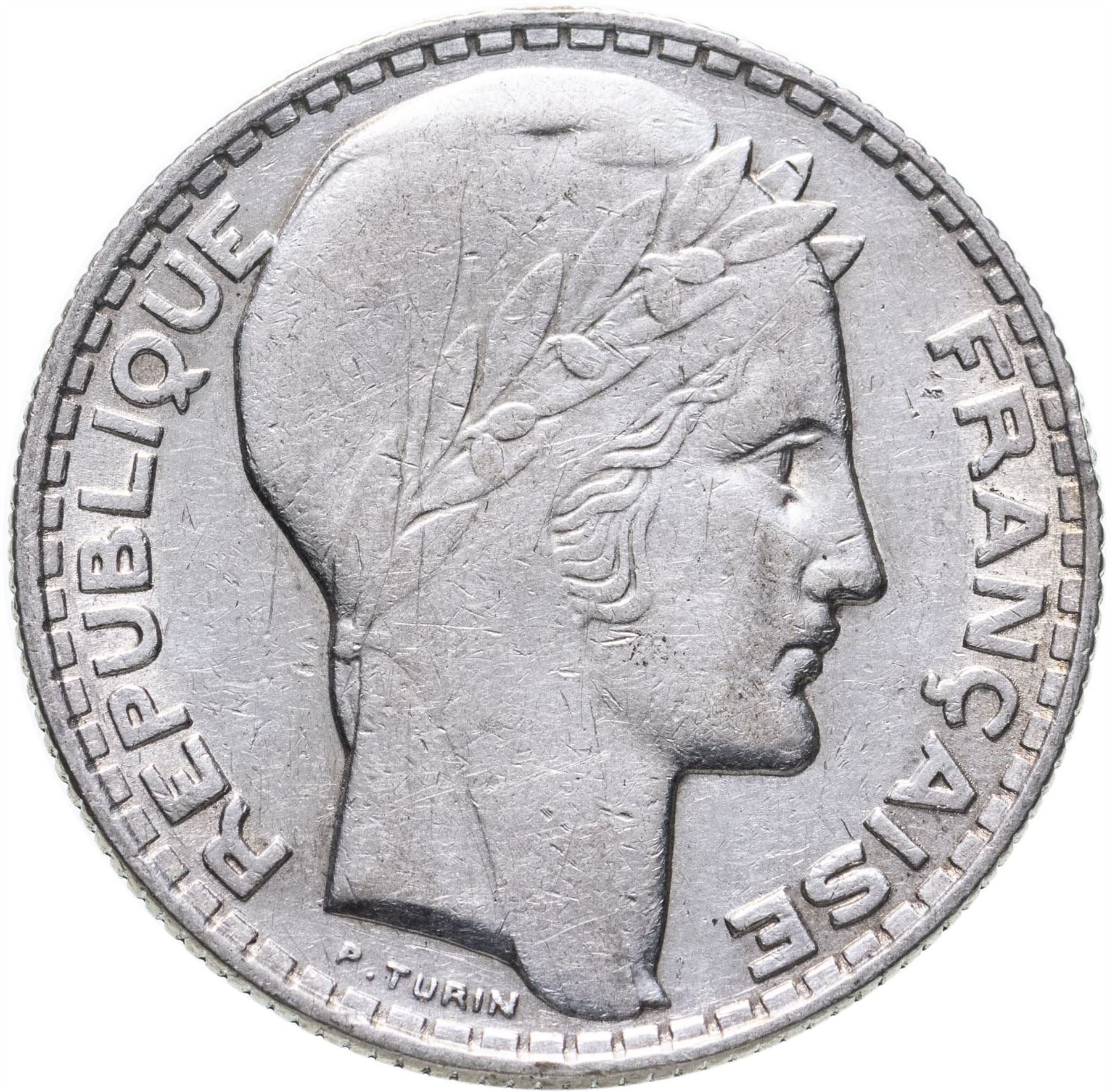 French Coin 10 Francs | KM878 | France | Silver | 1929 - 1939