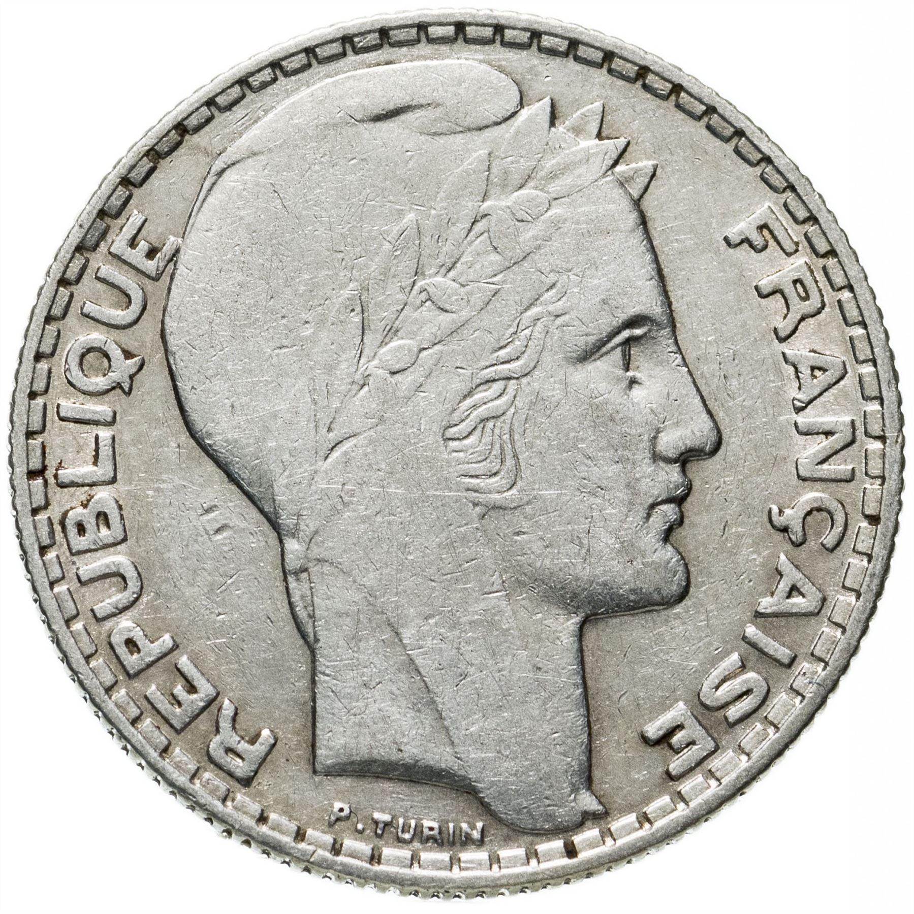 French Coin 10 Francs | KM878 | France | Silver | 1929 - 1939