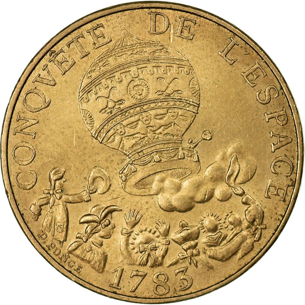 French Coin 10 Francs | Space Conquest | KM952 | France | 1983