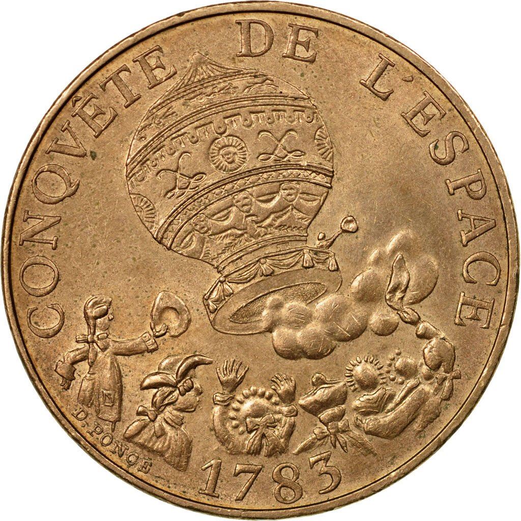 French Coin 10 Francs | Space Conquest | KM952 | France | 1983