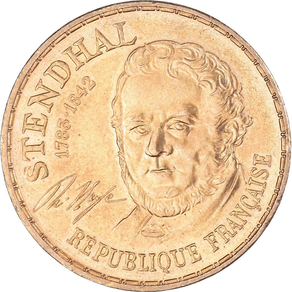 French Coin 10 Francs | Stendhal | KM953 | France | 1983