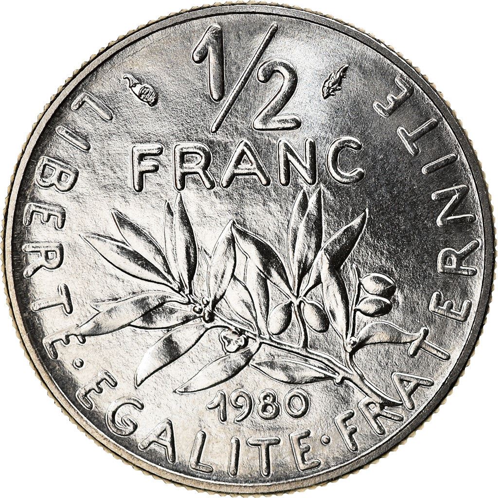 French Coin ½ Franc | signature O. Roty | KM931.1 | France | 1964 - 2001