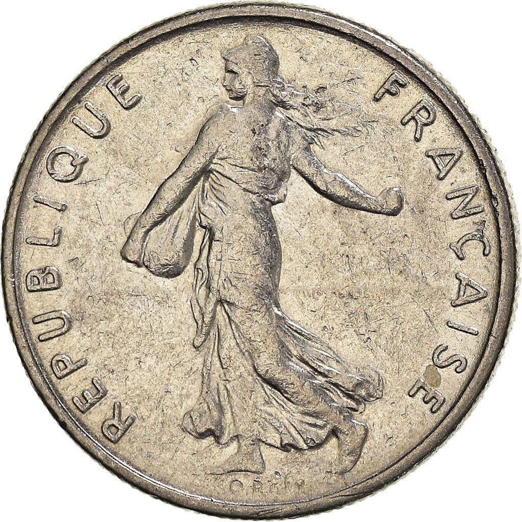 French Coin ½ Franc | signature O. Roty | KM931.1 | France | 1964 - 2001