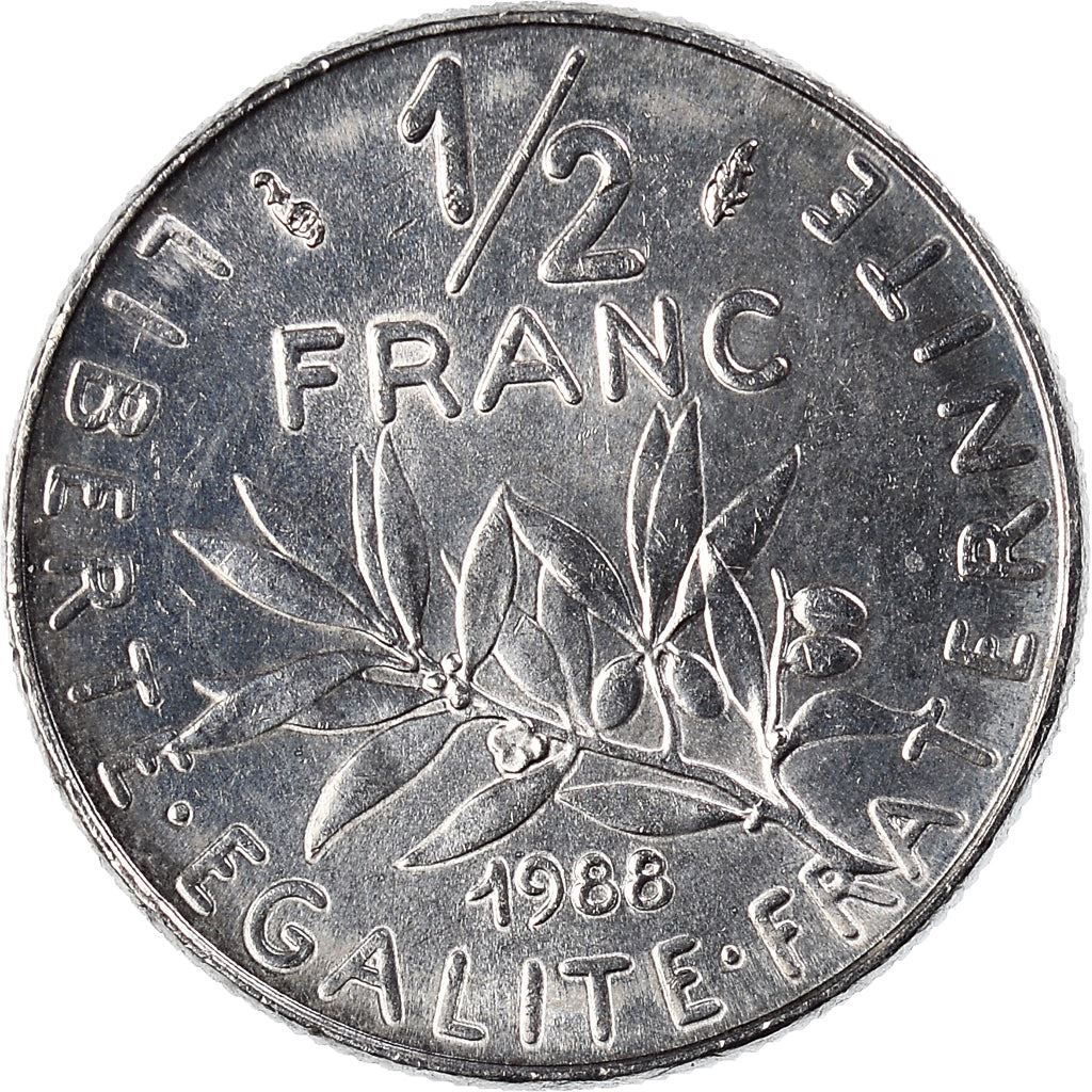 French Coin ½ Franc | signature O. Roty | KM931.1 | France | 1964 - 2001