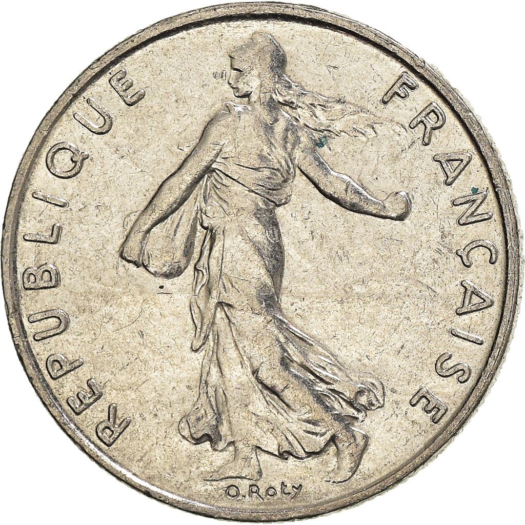 French Coin ½ Franc | signature O. Roty | KM931.1 | France | 1964 - 2001