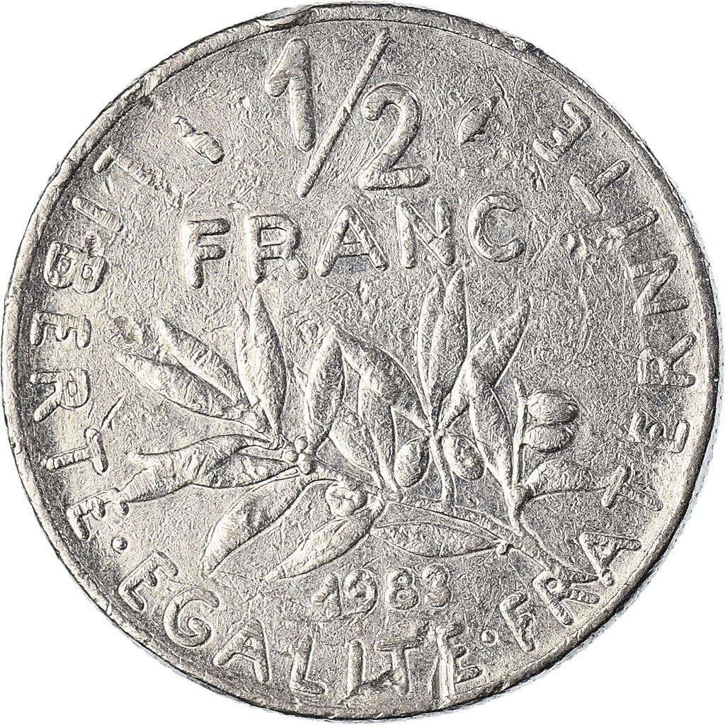 French Coin ½ Franc | signature O. Roty | KM931.1 | France | 1964 - 2001