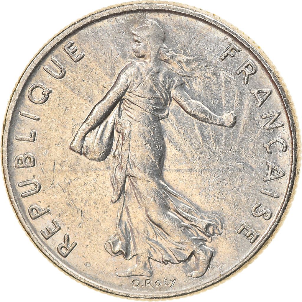 French Coin ½ Franc | signature O. Roty | KM931.1 | France | 1964 - 2001