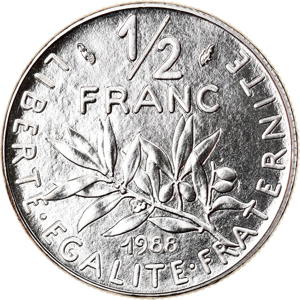 French Coin ½ Franc | signature O. Roty | KM931.1 | France | 1964 - 2001