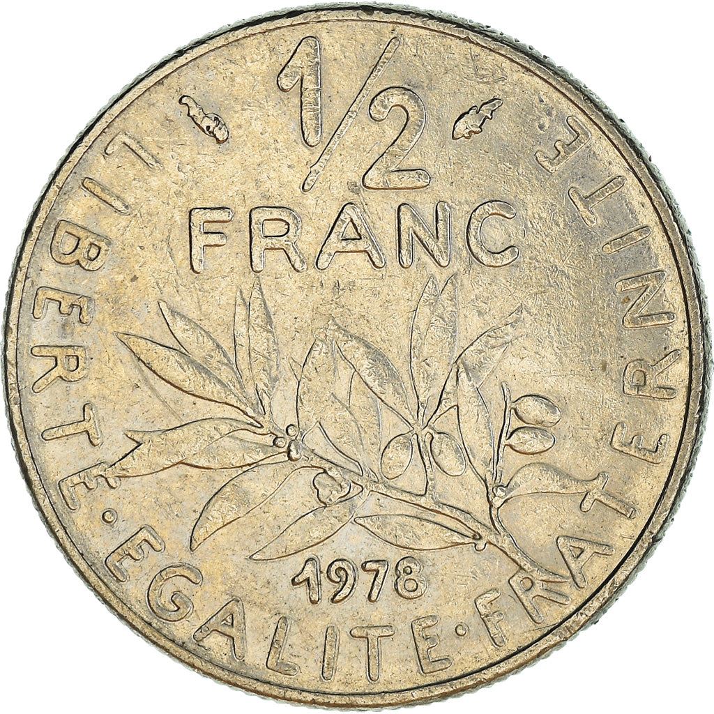 French Coin ½ Franc | signature O. Roty | KM931.1 | France | 1964 - 2001