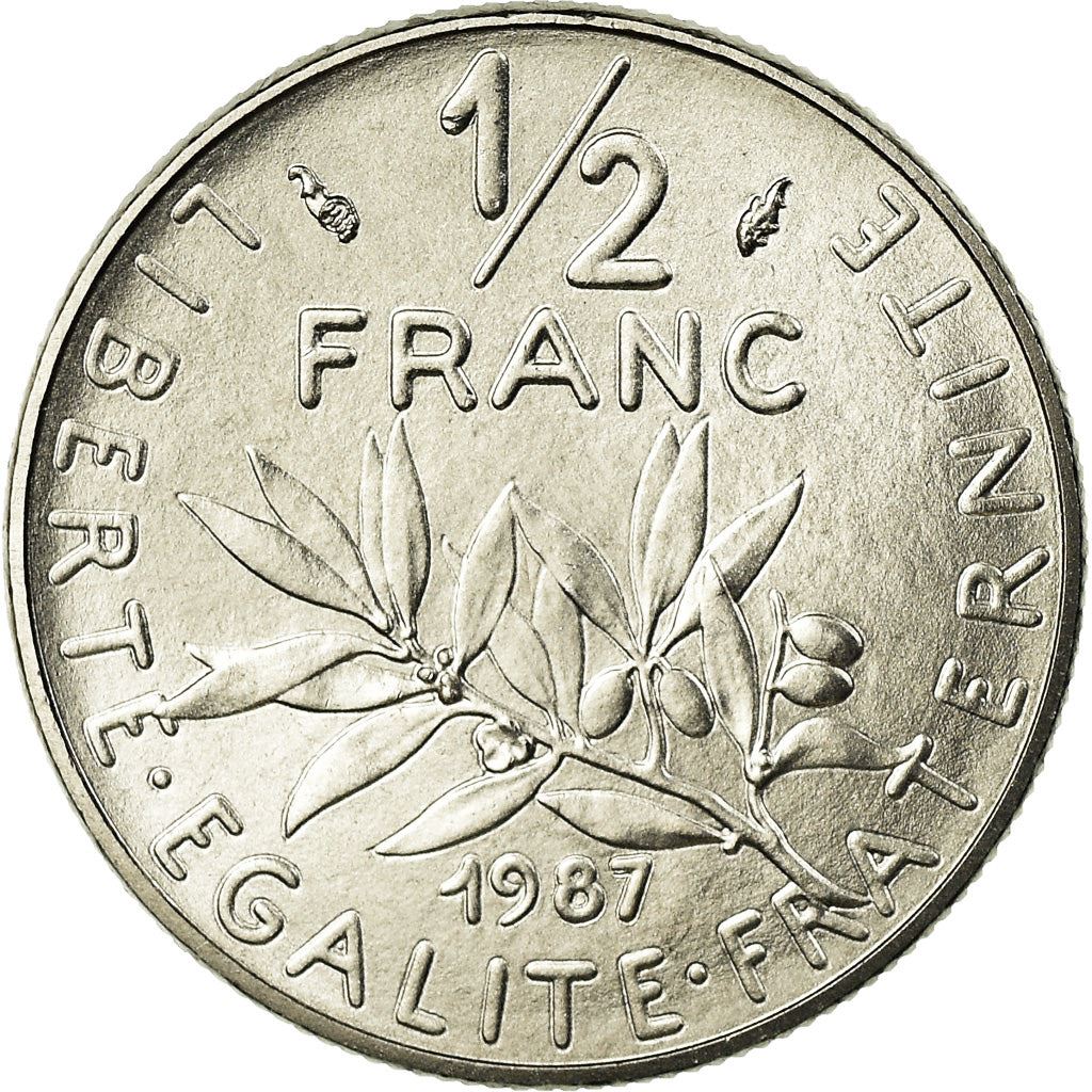 French Coin ½ Franc | signature O. Roty | KM931.1 | France | 1964 - 2001