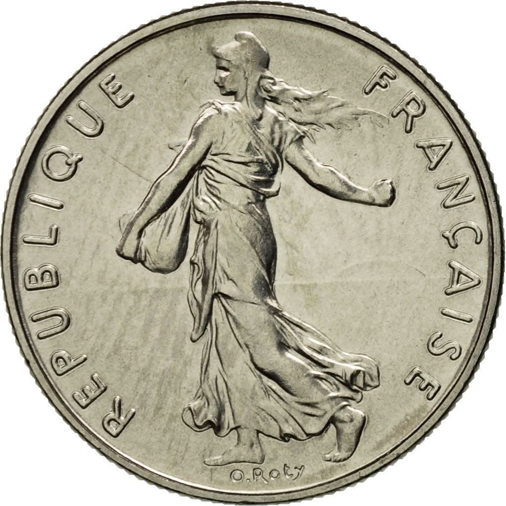 French Coin ½ Franc | signature O. Roty | KM931.1 | France | 1964 - 2001