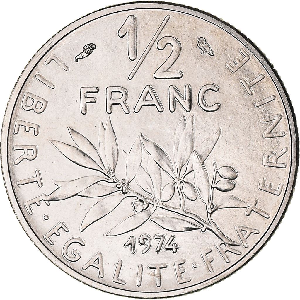 French Coin ½ Franc | signature O. Roty | KM931.1 | France | 1964 - 2001