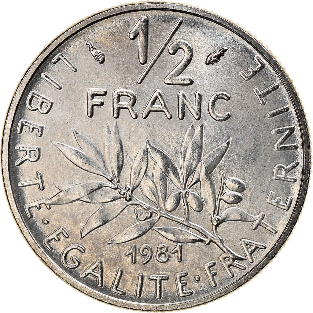 French Coin ½ Franc | signature O. Roty | KM931.1 | France | 1964 - 2001