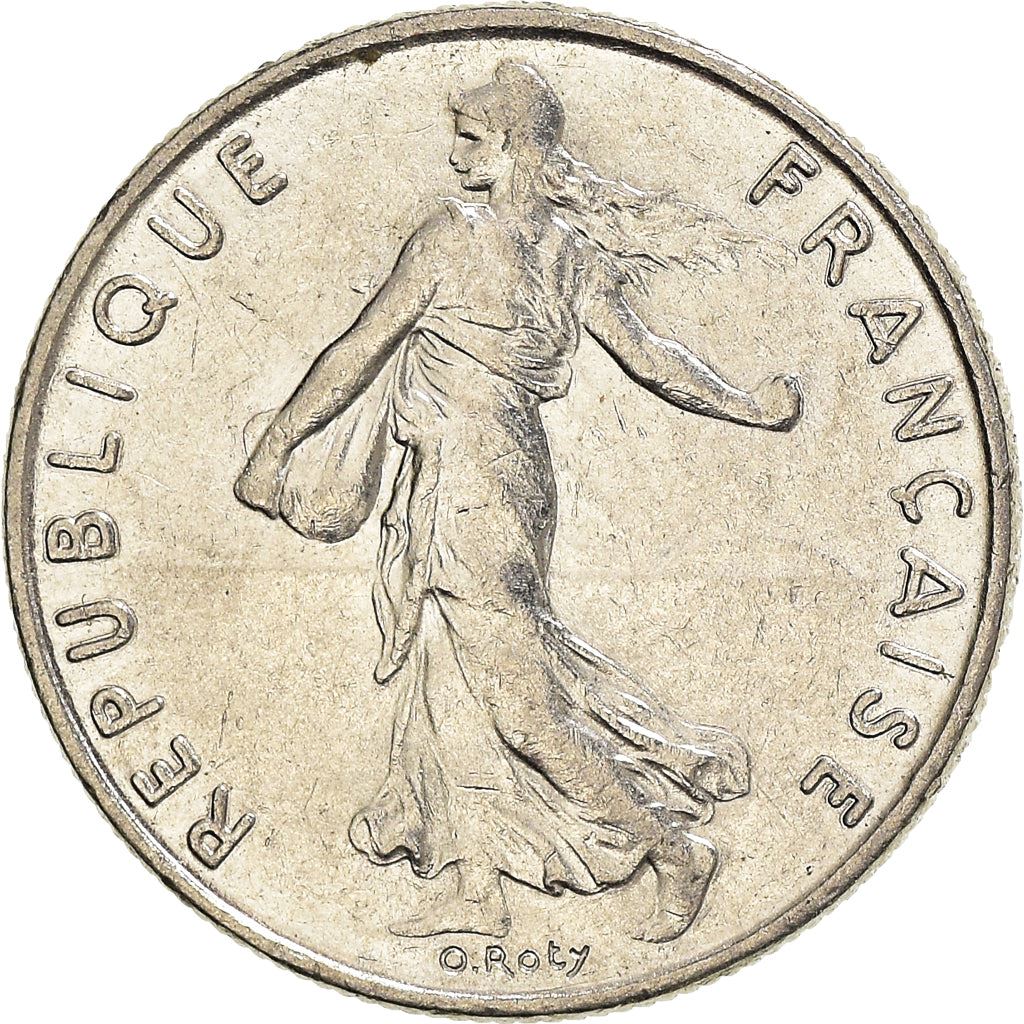 French Coin ½ Franc | signature O. Roty | KM931.1 | France | 1964 - 2001