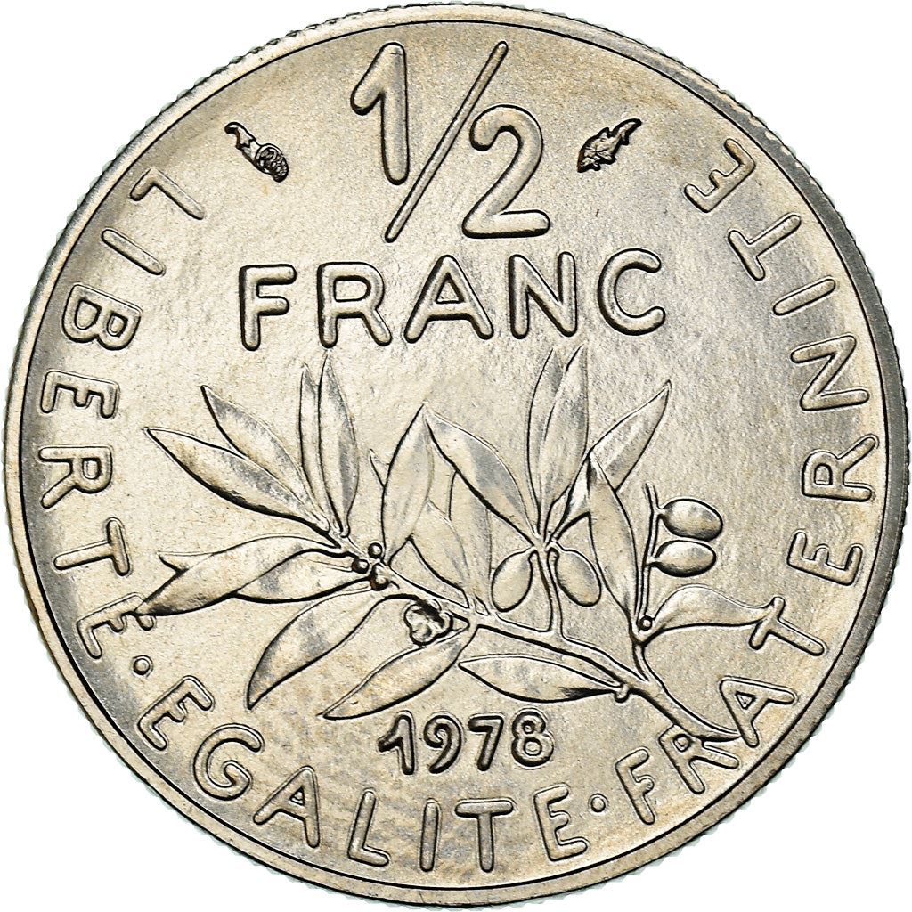 French Coin ½ Franc | signature O. Roty | KM931.1 | France | 1964 - 2001