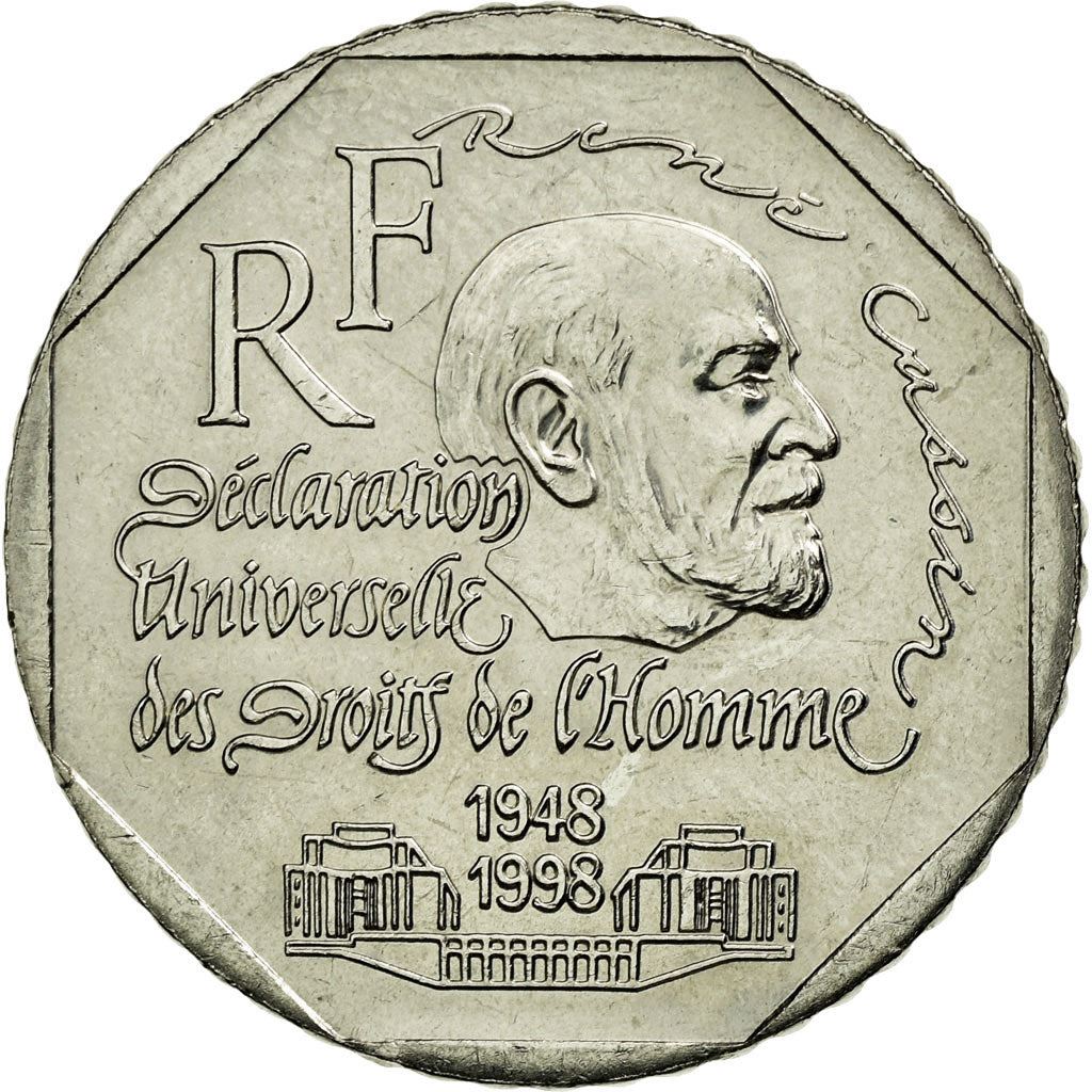 French Coin 2 Francs | Declaration of Human Rights | KM1213 | France | 1998