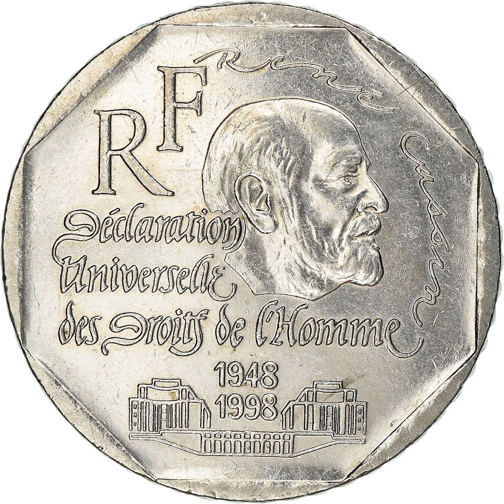 French Coin 2 Francs | Declaration of Human Rights | KM1213 | France | 1998