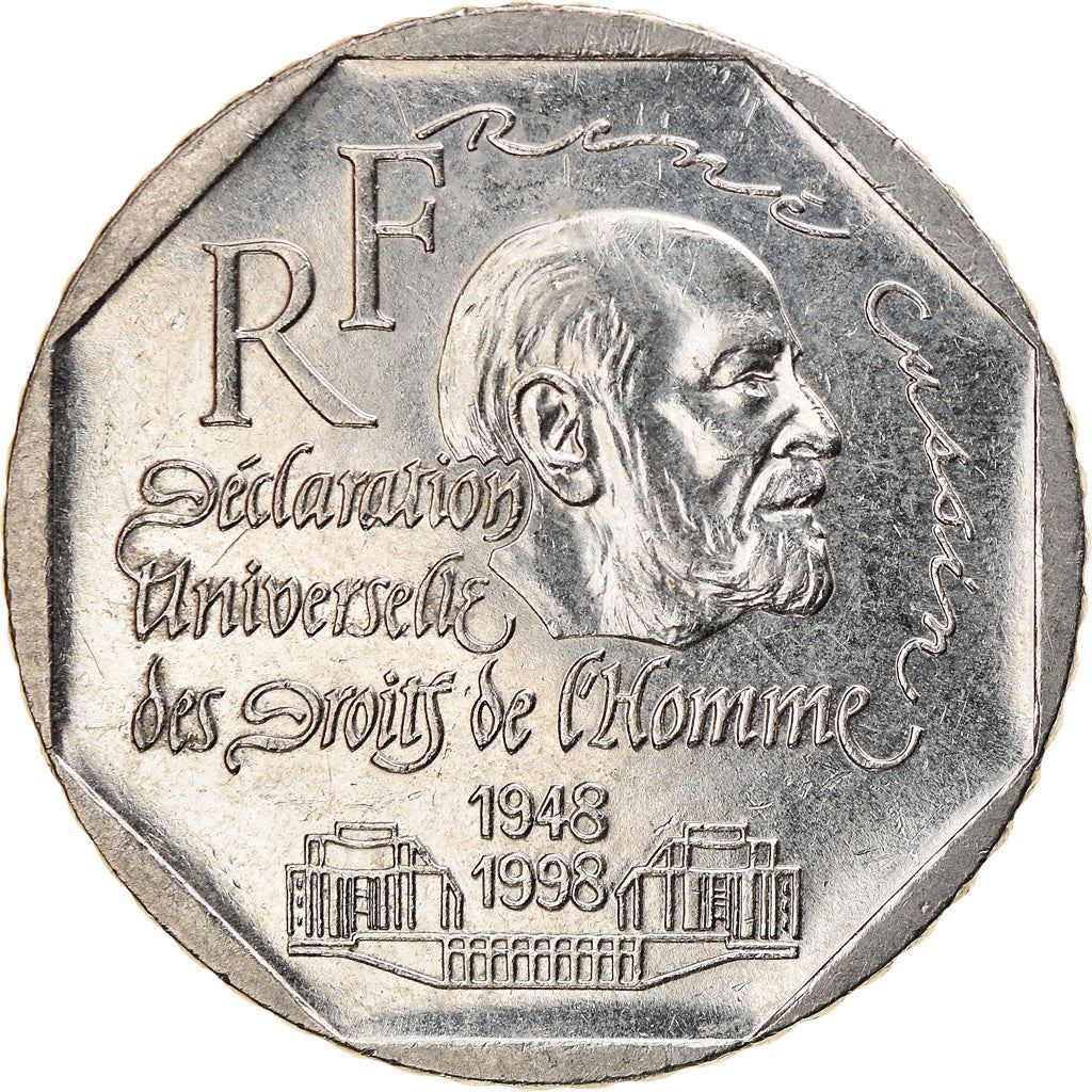 French Coin 2 Francs | Declaration of Human Rights | KM1213 | France | 1998