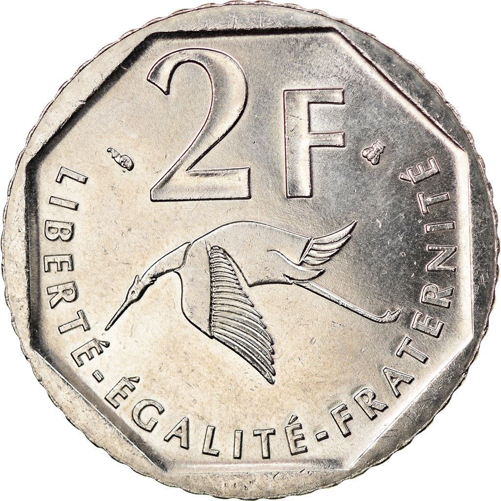 French Coin 2 Francs | Georges Guynemer | KM1187 | France | 1997