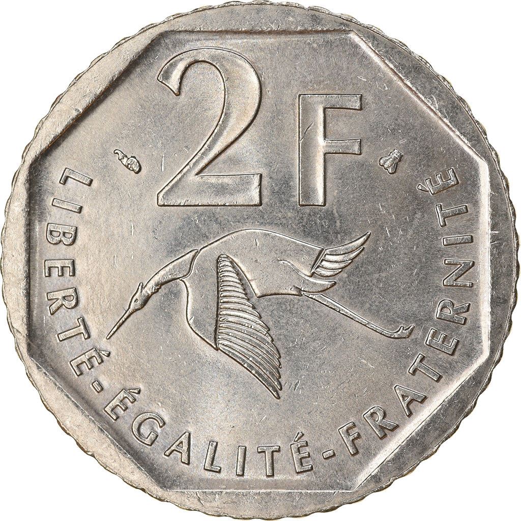 French Coin 2 Francs | Georges Guynemer | KM1187 | France | 1997