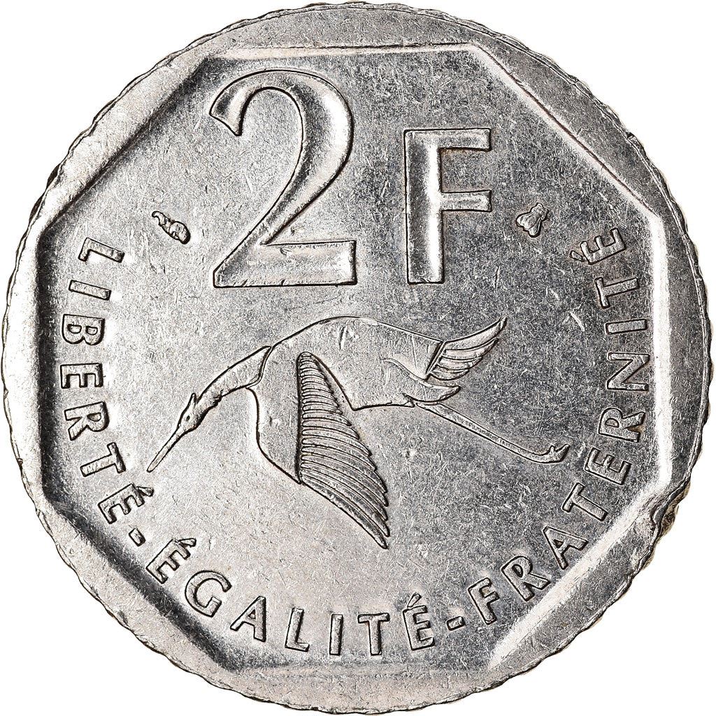 French Coin 2 Francs | Georges Guynemer | KM1187 | France | 1997