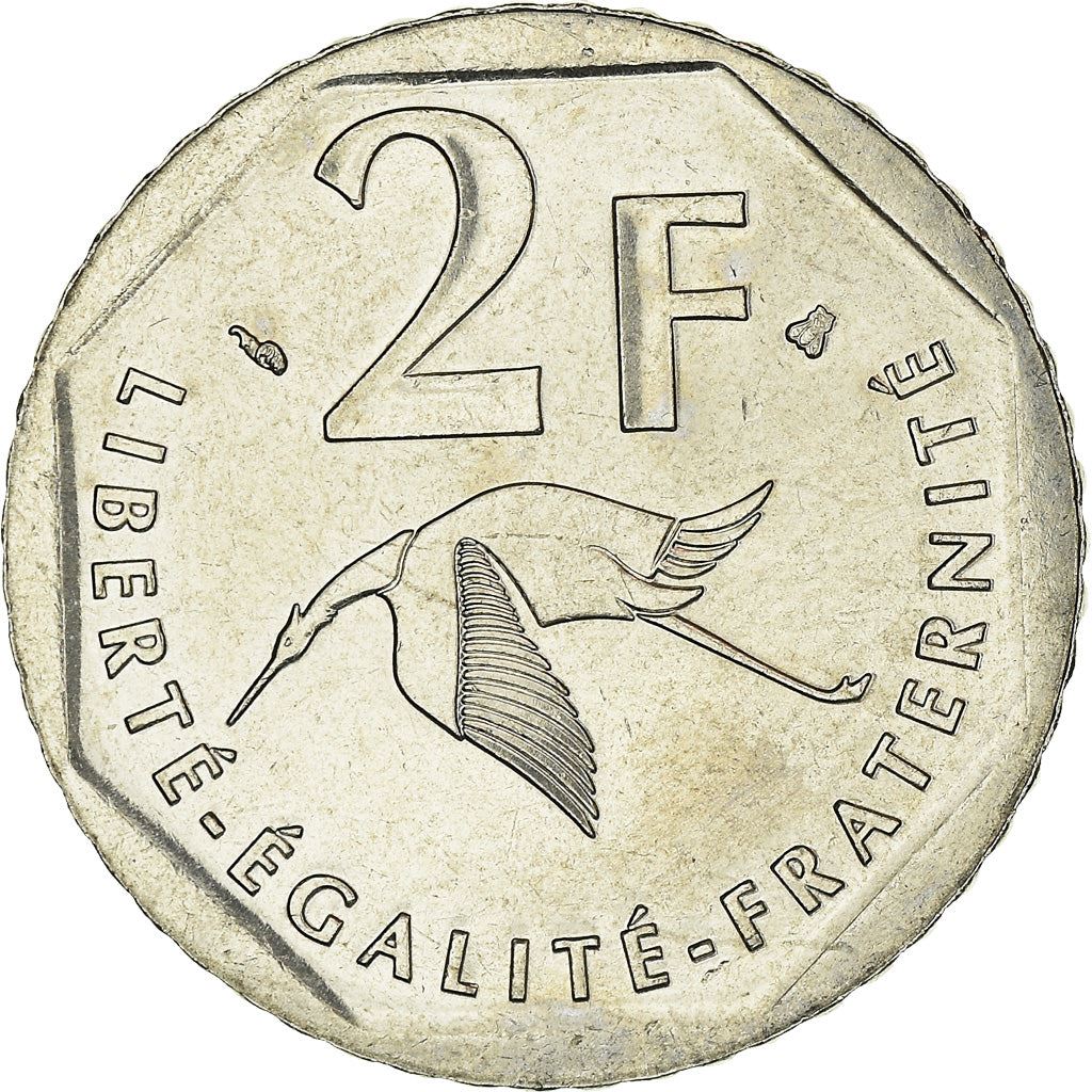 French Coin 2 Francs | Georges Guynemer | KM1187 | France | 1997