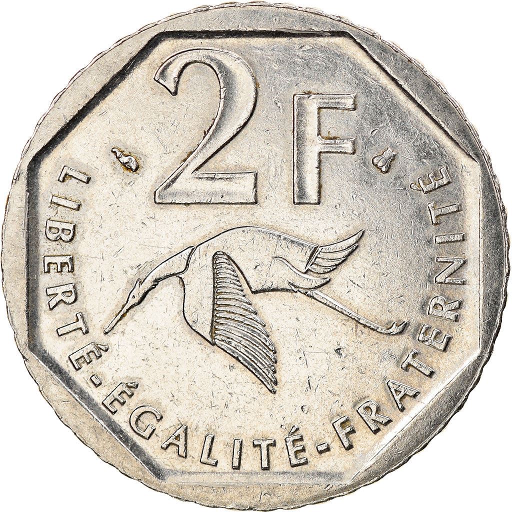 French Coin 2 Francs | Georges Guynemer | KM1187 | France | 1997