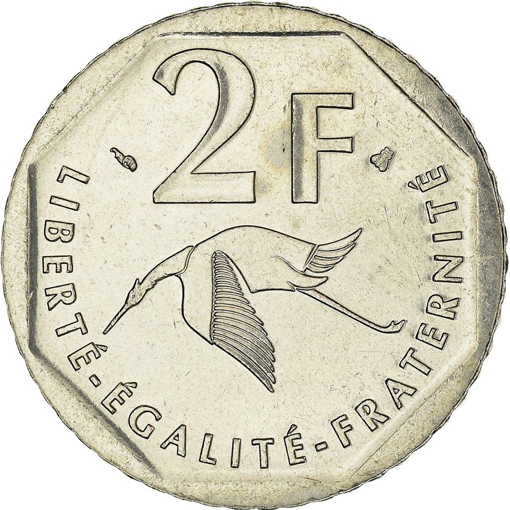 French Coin 2 Francs | Georges Guynemer | KM1187 | France | 1997