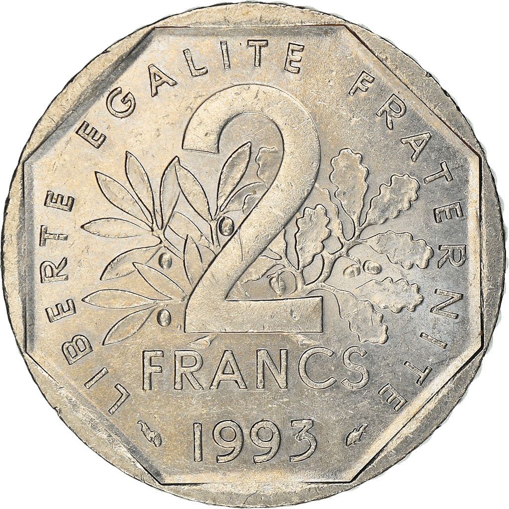 French Coin 2 Francs | Jean Moulin | KM1062 | France | 1993