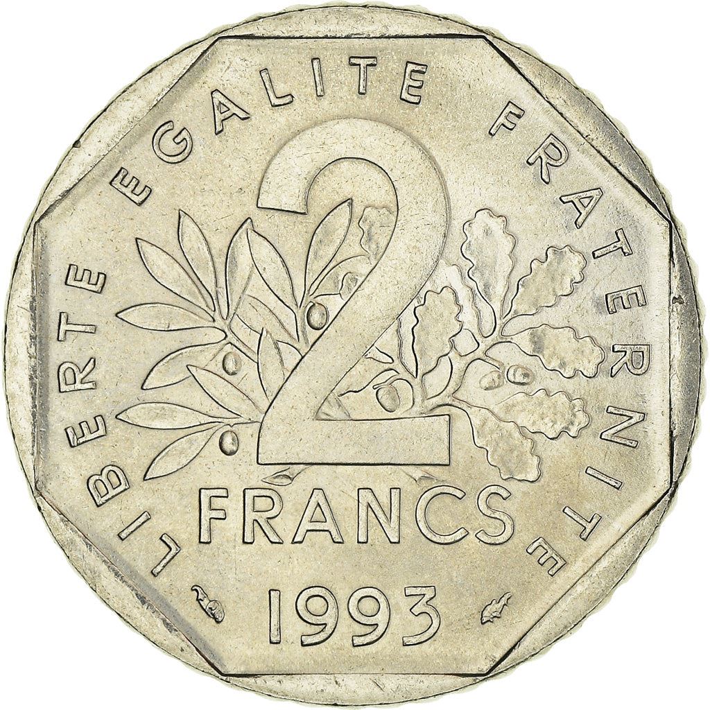 French Coin 2 Francs | Jean Moulin | KM1062 | France | 1993