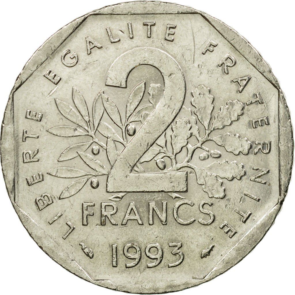 French Coin 2 Francs | Jean Moulin | KM1062 | France | 1993