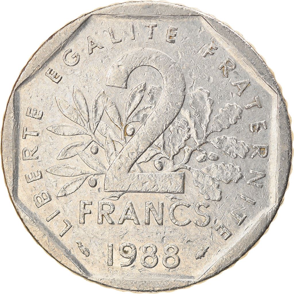 French Coin 2 Francs | KM942.1 | France | 1977 - 2001