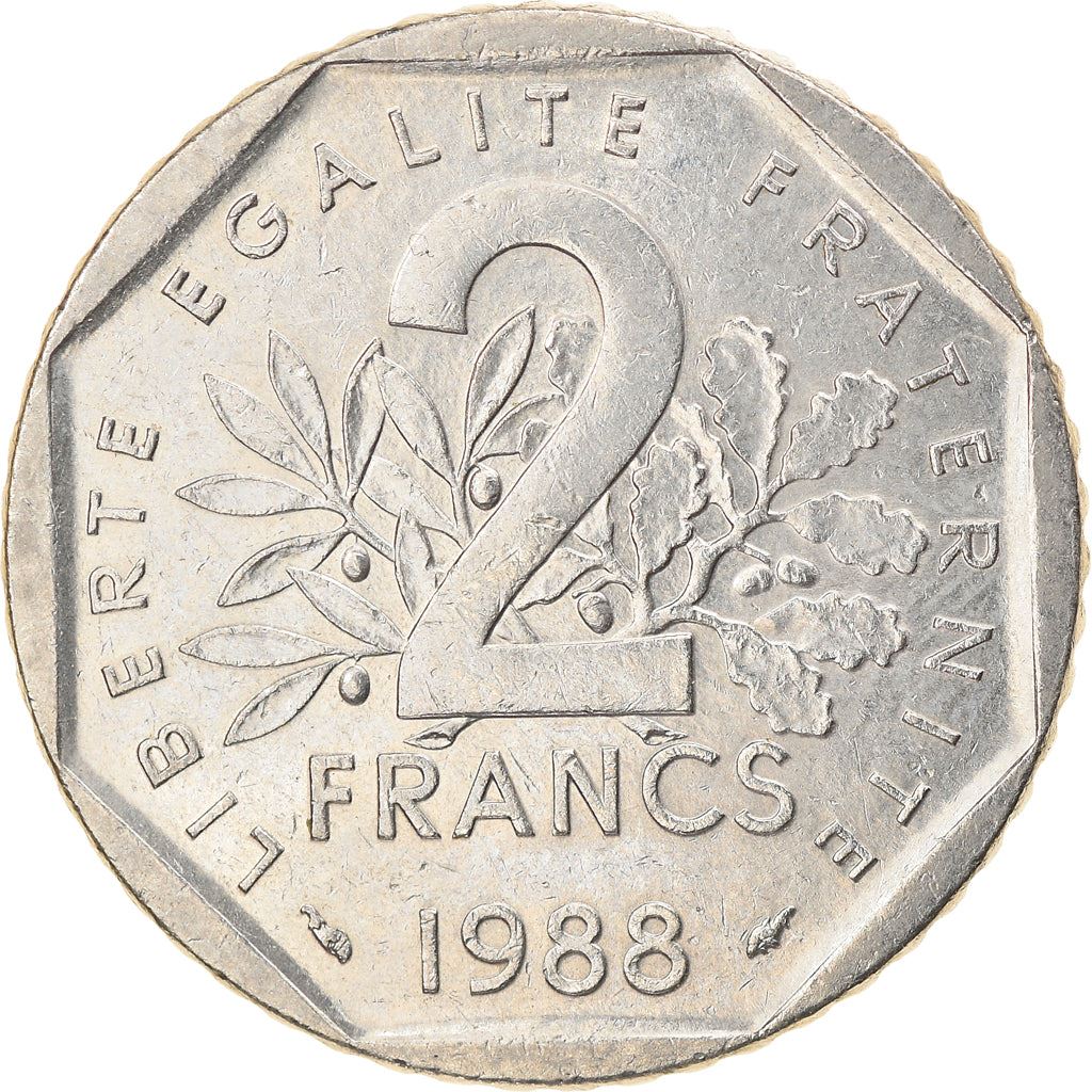 French Coin 2 Francs | KM942.1 | France | 1977 - 2001