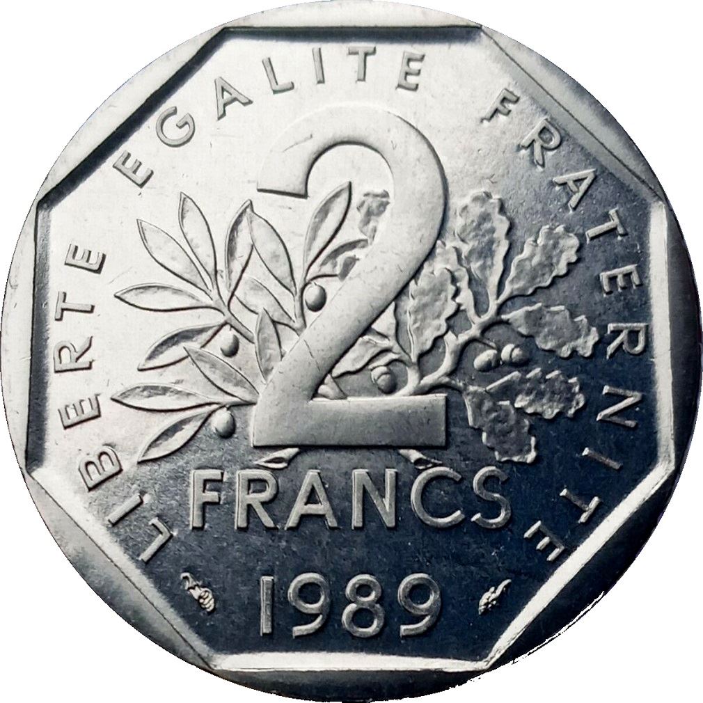 French Coin 2 Francs | KM942.1 | France | 1977 - 2001