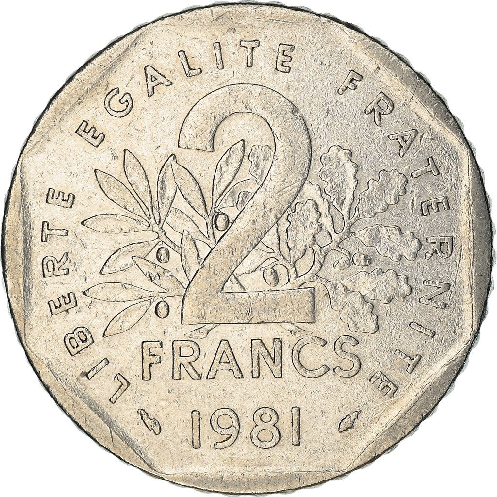 French Coin 2 Francs | KM942.1 | France | 1977 - 2001