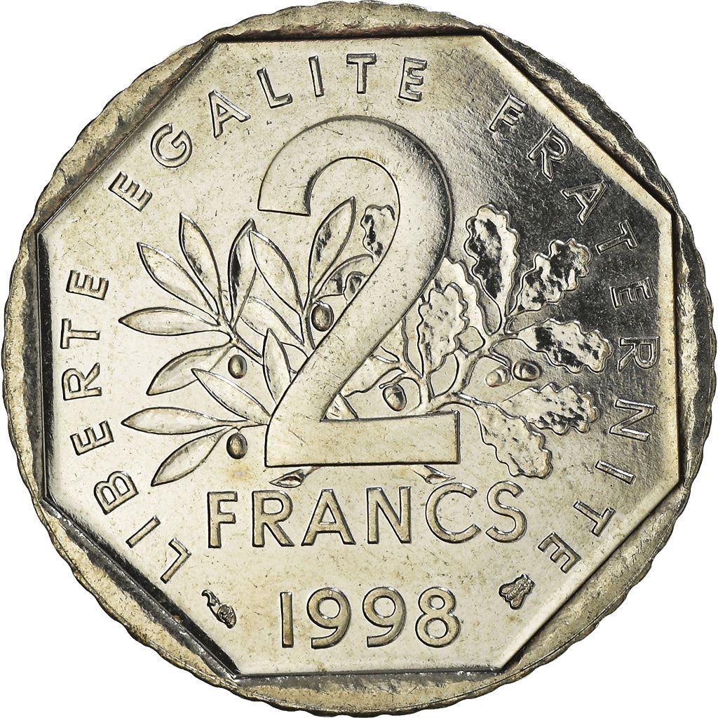 French Coin 2 Francs | KM942.1 | France | 1977 - 2001