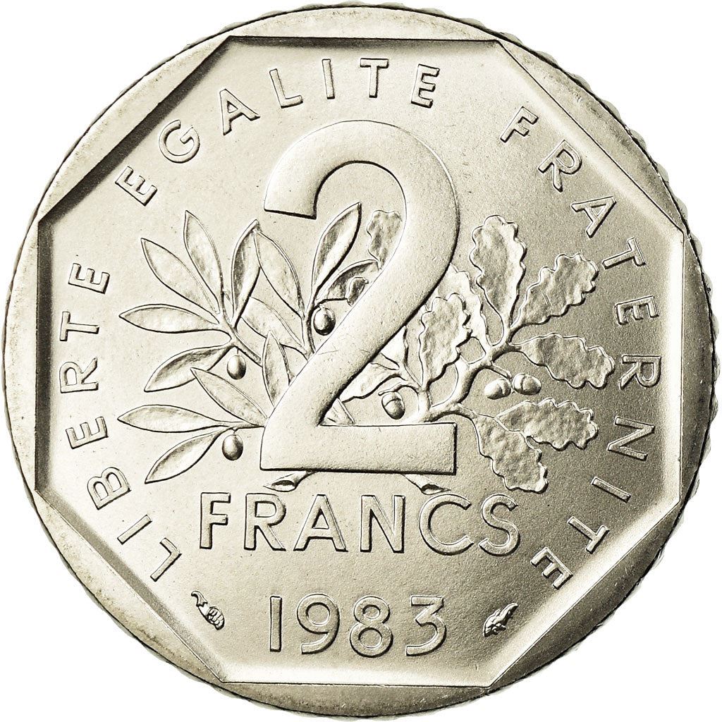 French Coin 2 Francs | KM942.1 | France | 1977 - 2001