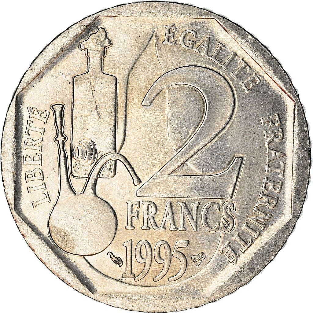 French Coin 2 Francs | Louis Pasteur | KM1119 | France | 1995