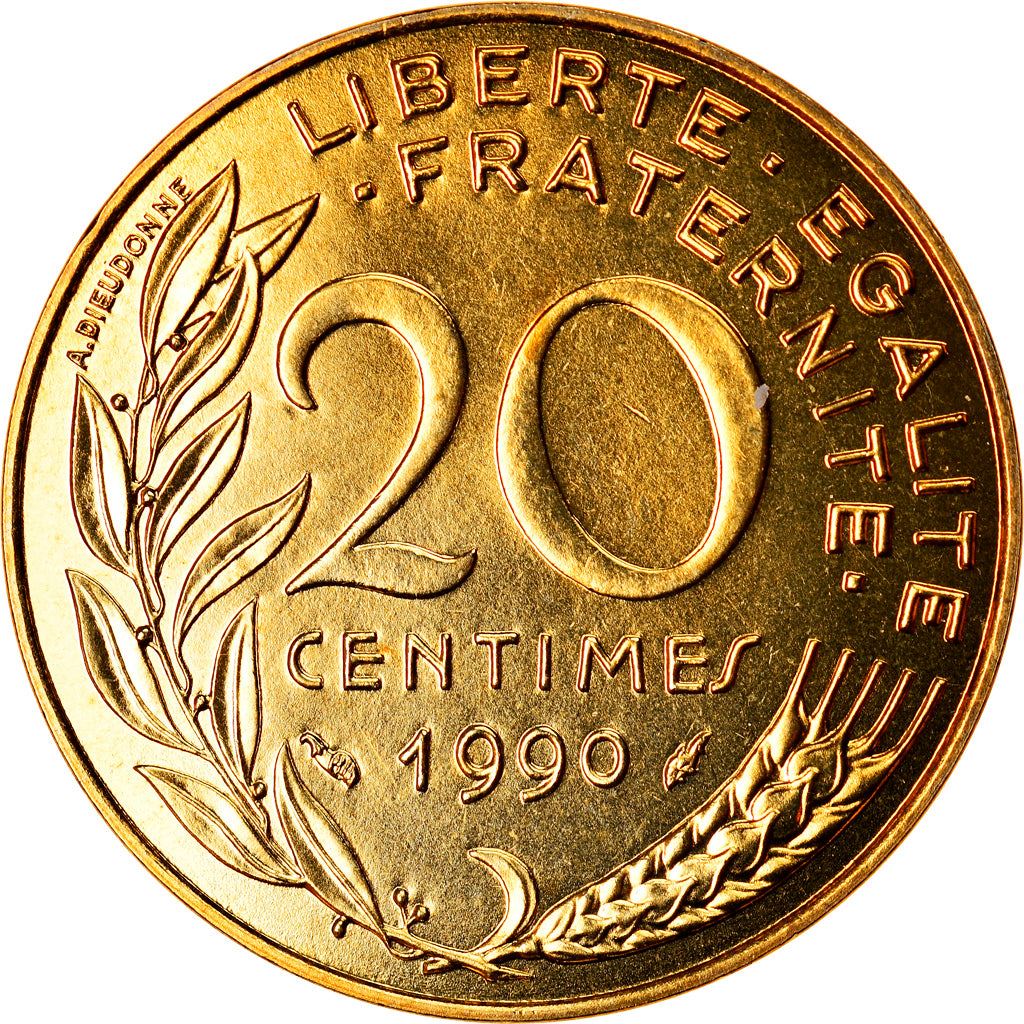 French Coin 20 Centimes | KM930 | France | 1962 - 2001