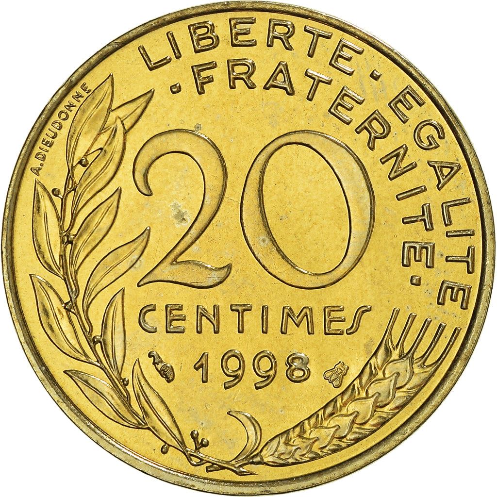 French Coin 20 Centimes | KM930 | France | 1962 - 2001