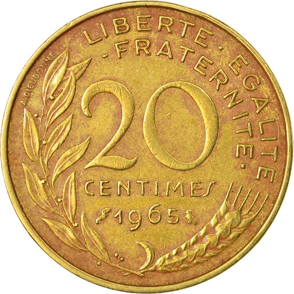 French Coin 20 Centimes | KM930 | France | 1962 - 2001