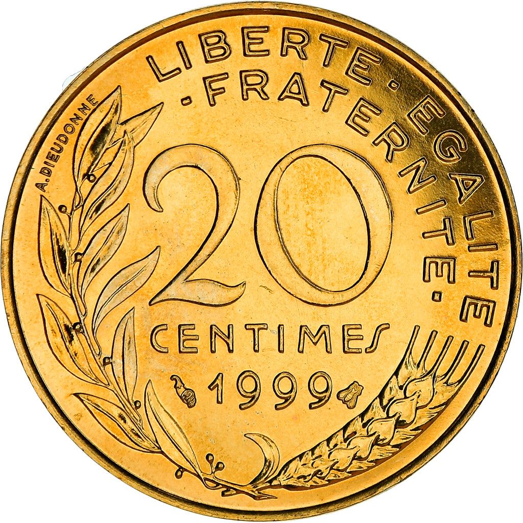 French Coin 20 Centimes | KM930 | France | 1962 - 2001