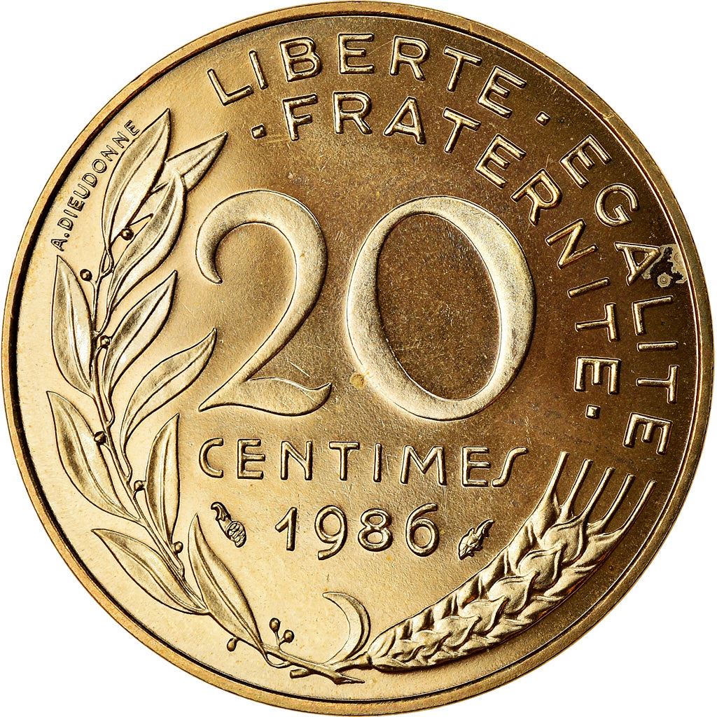 French Coin 20 Centimes | KM930 | France | 1962 - 2001