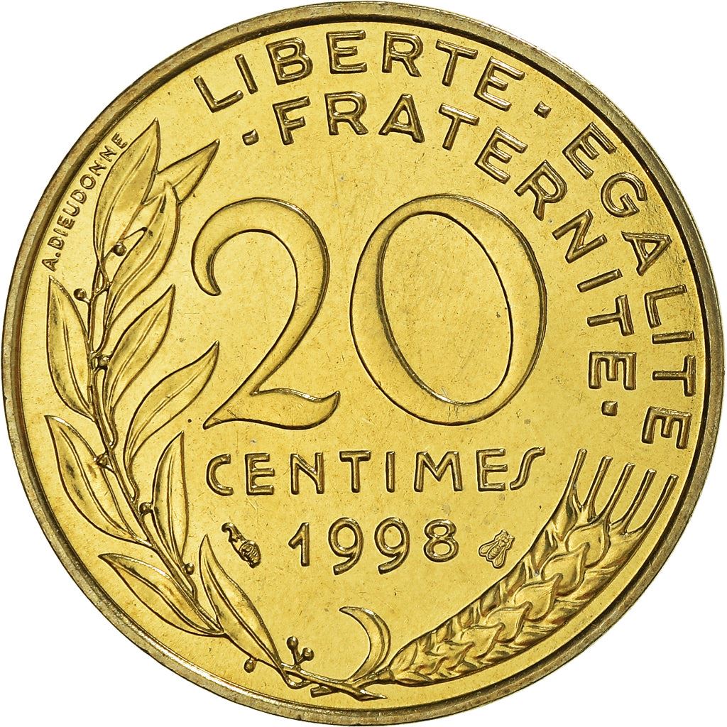 French Coin 20 Centimes | KM930 | France | 1962 - 2001