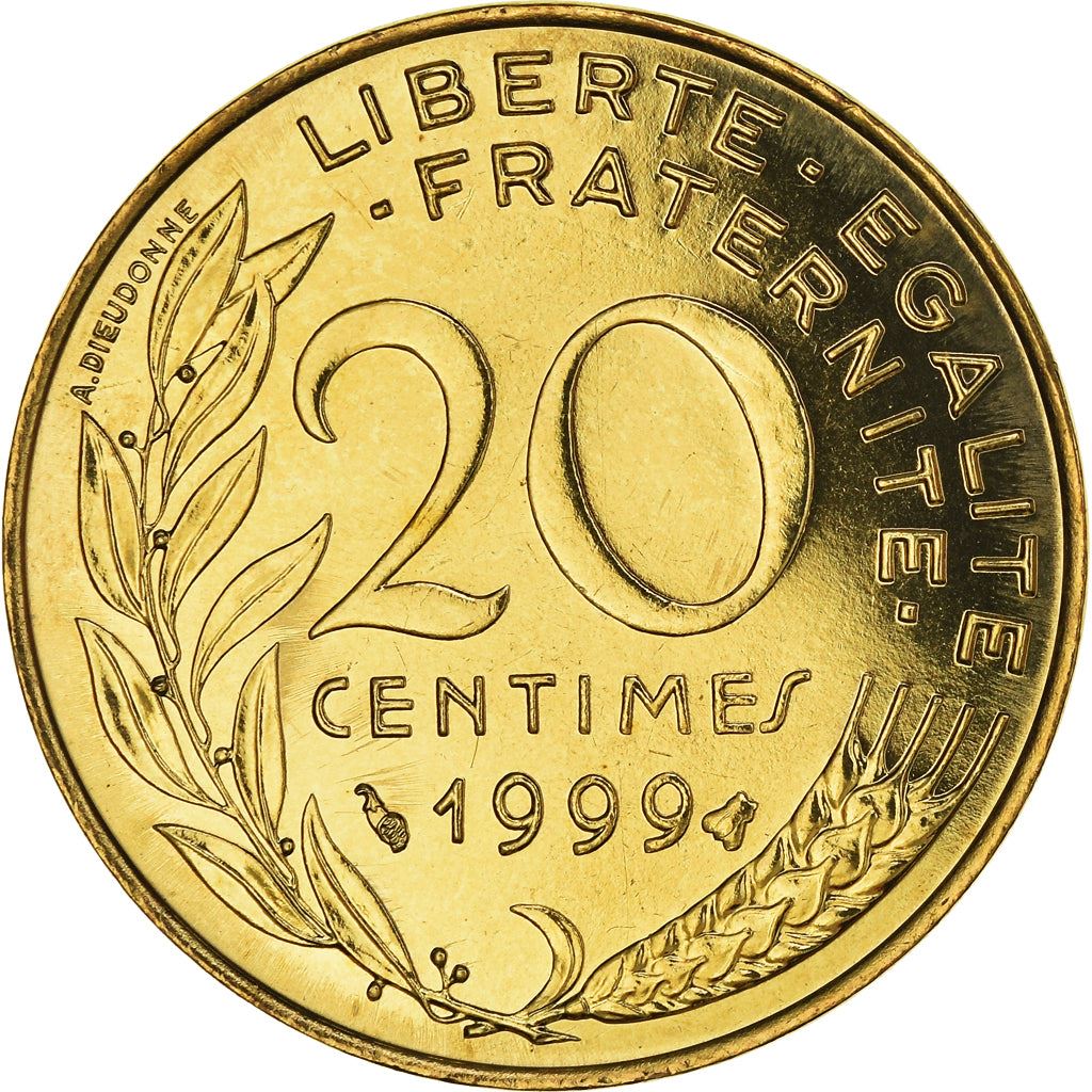 French Coin 20 Centimes | KM930 | France | 1962 - 2001